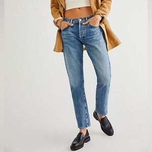 Citizens Of Humanity Jeans Emerson Boyfriend Womens 26 Mid Rise Blue Denim Ankle